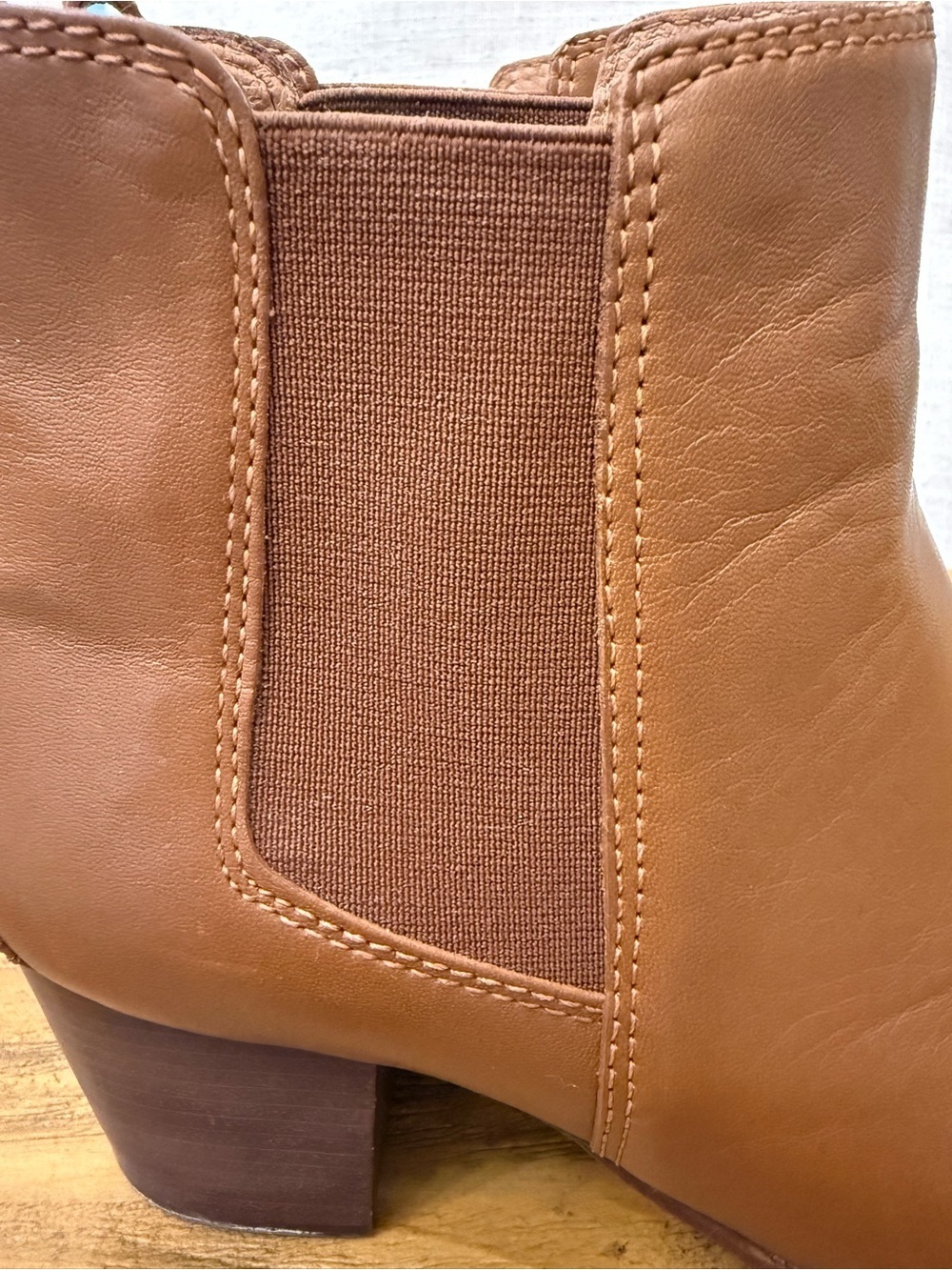 Madewell The Regan Boot English Saddle Brown Leather Ankle Boots 9.5 - Picture 8 of 14